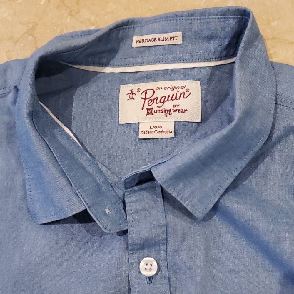 Penguin Men CASUAL button down - Picture 4 of 8